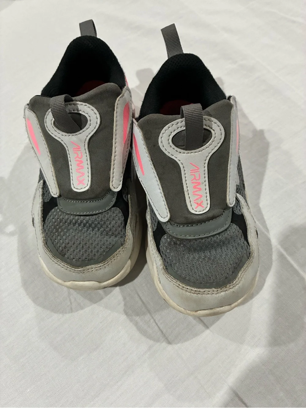 Nike Kids Gray and Pink Air Max Sneakers